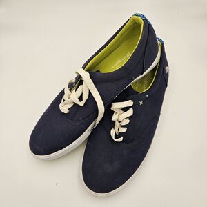 Original Penguin Casual Boat Shoes Buckley Navy & Lime Green Lace-up Men's Sz 13